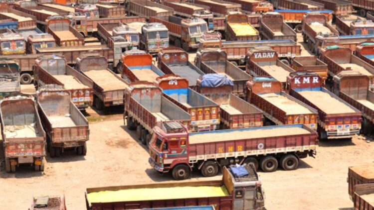 Lorry owners strike