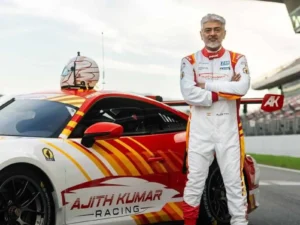 Thala ajith car race accident