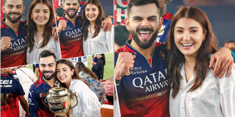 ಐಪಿಎಲ್​ ಟ್ರೋಫಿಯ ಗೆಲುವಿನ ಖುಷಿಯಲ್ಲಿ ಸ್ಟಾರ್ ದಂಪತಿ