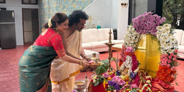 ಪ್ರಿಯಾಂಕ-ಉಪೇಂದ್ರ ಮನೆಯಲ್ಲಿ ವರಮಹಾಲಕ್ಷ್ಮಿ ಪೂಜೆ