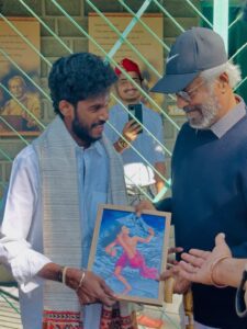 With babaji’s grace, rajini sir’s blessings in the himalayas 🙏🏻@sarathsiva official ⭐️#mahavat (1)