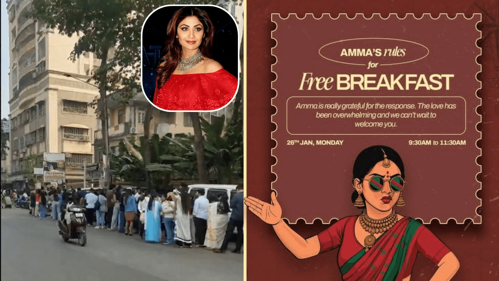 ಉಚಿತ ಬ್ರೇಕ್‌ಫಾಸ್ಟ್‌ಗೆ ಮುಂಬೈನಲ್ಲಿ 5 ಗಂಟೆ ಕ್ಯೂ!: ಶಿಲ್ಪಾ ಶೆಟ್ಟಿ ಹೋಟೆಲ್‌ನಲ್ಲಿ ವಿಚಿತ್ರ ಆಫರ್