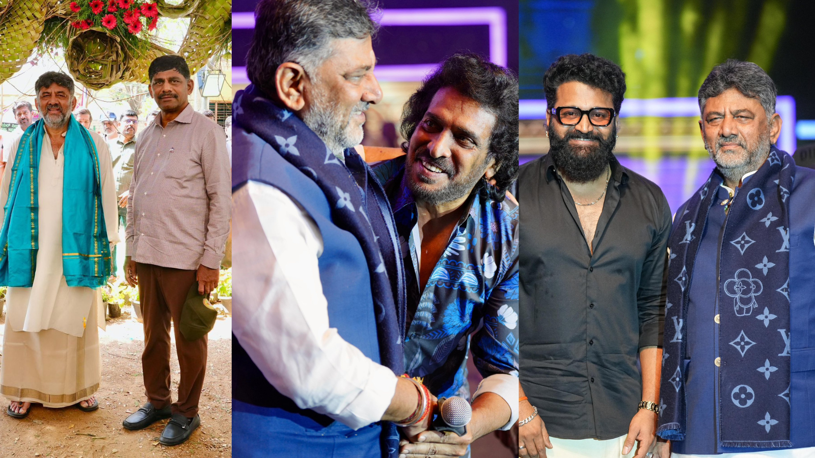 ಡಿಕೆ ಬ್ರದರ್ಸ್‌ ‘ಕನಕೋತ್ಸವ’ದಲ್ಲಿ ಉಪೇಂದ್ರ-ರಿಷಬ್ ಮಿಂಚು