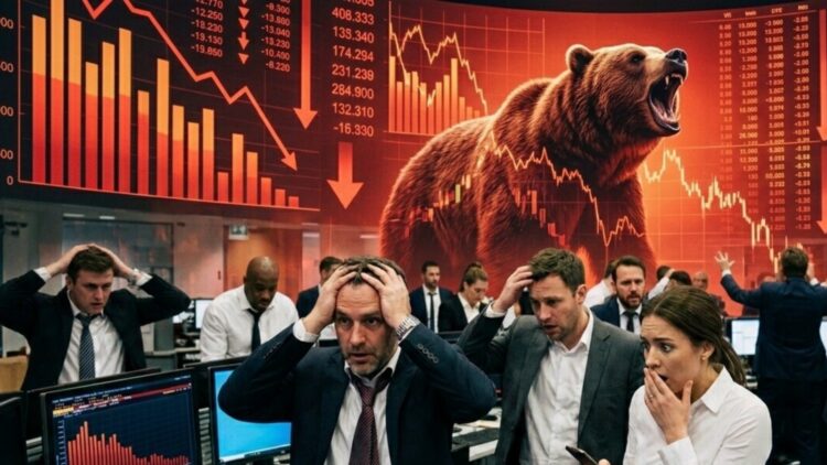 Sensex crash 2500 points