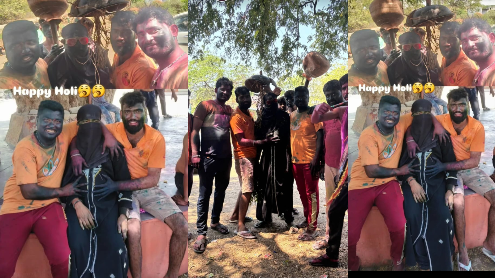 ಹೋಳಿ ಆಚರಣೆ ವೇಳೆ ಬುರ್ಖಾ ಧರಿಸಿ ‘ಅಣಕು ಶವಯಾತ್ರೆ’ ನಡೆಸಿದ ಯುವಕರು: ಐವರ ಮೇಲೆ FIR