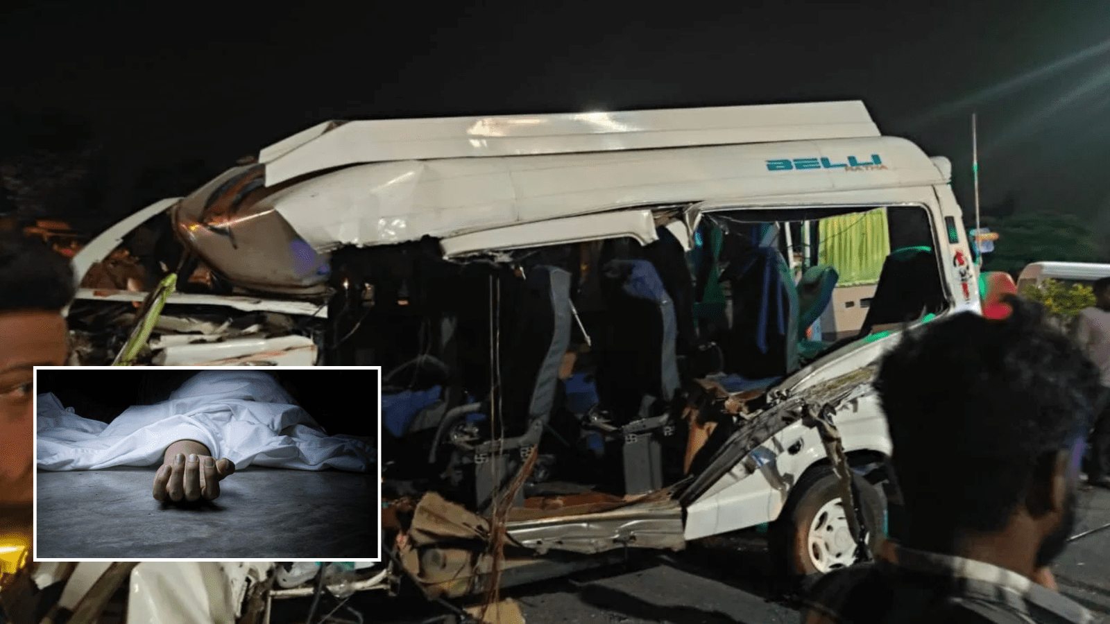 ಟಿಟಿ & ಲಾರಿ ನಡುವೆ ಭೀಕರ ಅಪಘಾತ: ಕಾಶಿಯಾತ್ರೆಗೆ ಹೊರಟಿದ್ದ ತಿಪಟೂರಿನ ಮೂವರು ಮಹಿಳೆಯರು ದುರ್ಮರಣ