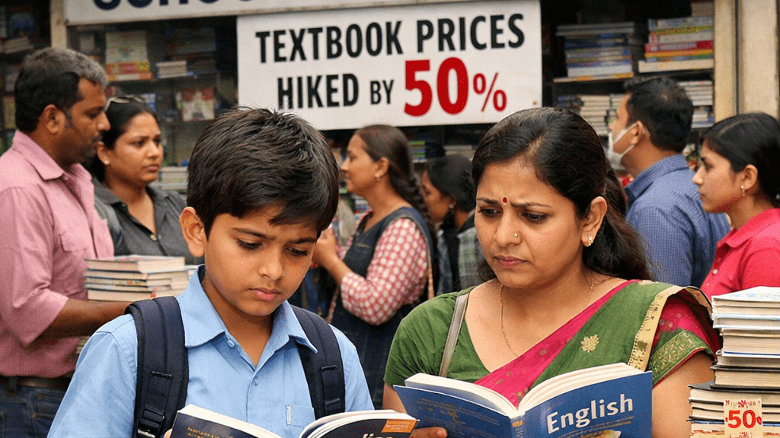 ಪೋಷಕರಿಗೆ ಶಾಕ್: ಶಾಲಾ ಪಠ್ಯಪುಸ್ತಕಗಳ ದರ ಶೇ. 50 ರಷ್ಟು ಹೆಚ್ಚಳ