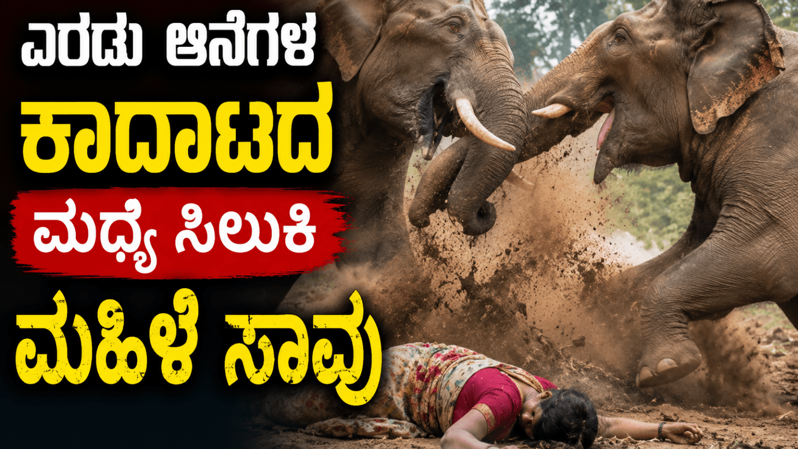 ದುಬಾರೆ ಆನೆ ಶಿಬಿರದಲ್ಲಿ ದುರಂತ: ಎರಡು ಆನೆಗಳ ಕಾದಾಟದ ನಡುವೆ ಸಿಲುಕಿ ಮಹಿಳೆ ಸಾ*ವು