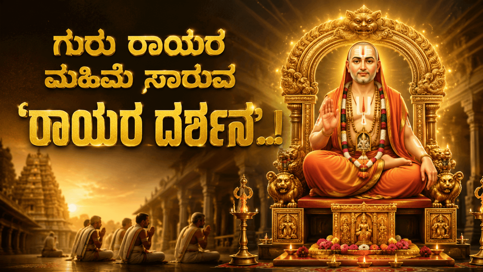 ಗುರು ರಾಯರ ಮಹಿಮೆ ಸಾರುವ ‘ರಾಯರ ದರ್ಶನ’..!