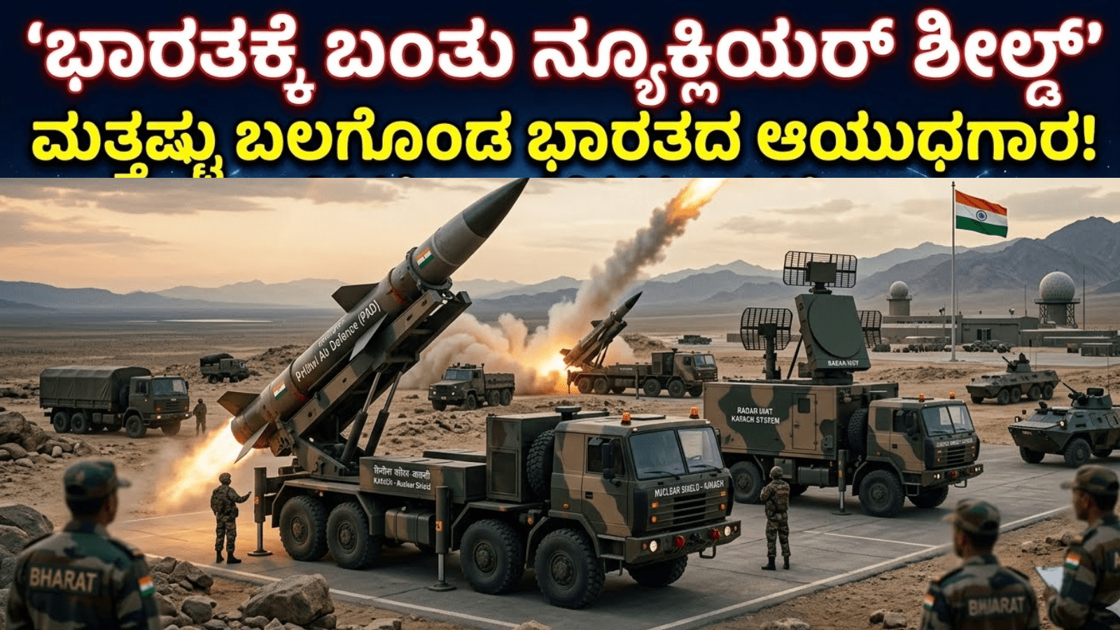 ಭಾರತಕ್ಕೆ ಬಂತು ನ್ಯೂಕ್ಲಿಯರ್ ಶೀಲ್ಡ್: ಮತ್ತಷ್ಟು ಬಲಗೊಂಡ ಭಾರತದ ಆಯುಧಾಗಾರ