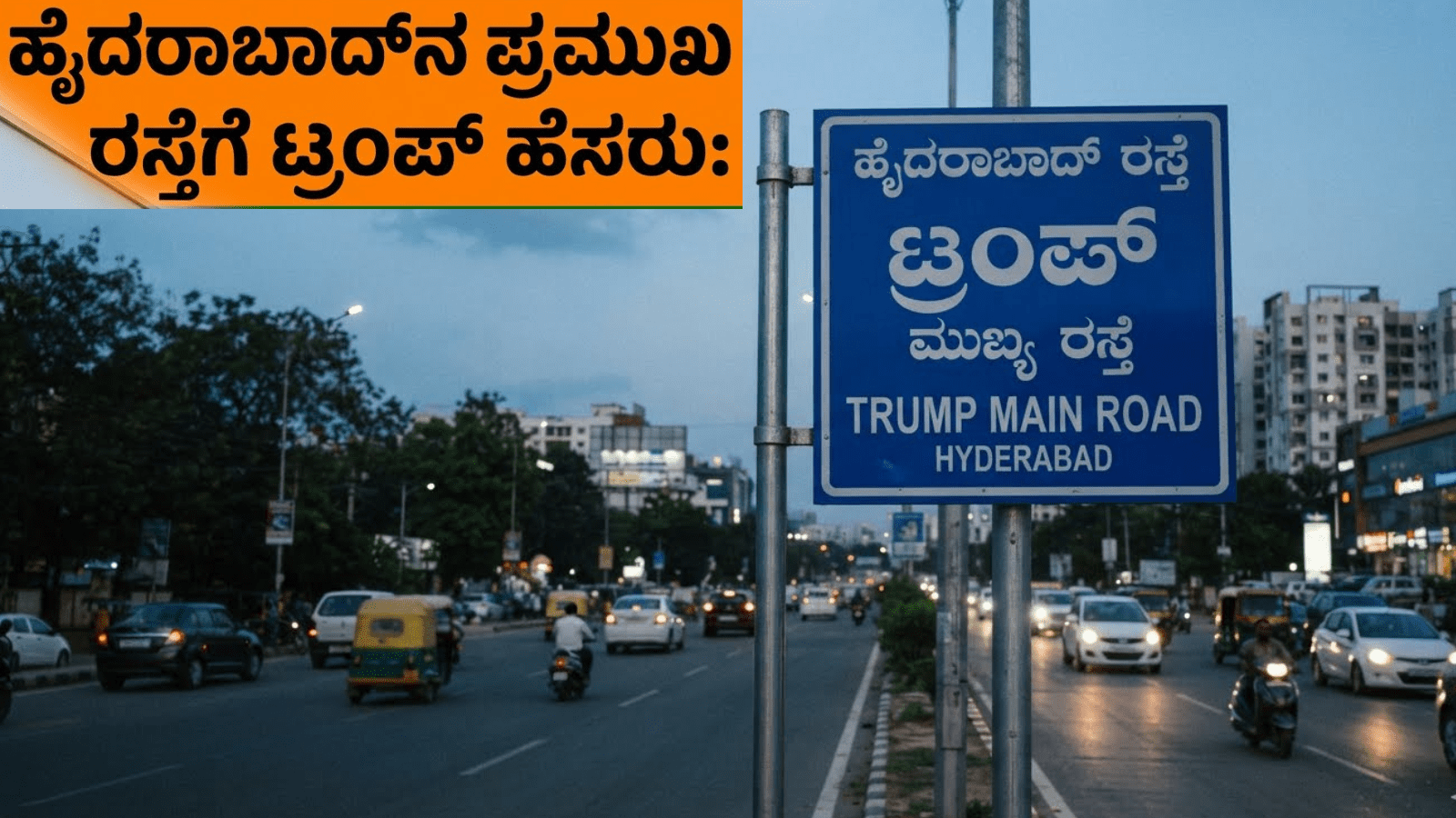 ಹೈದರಾಬಾದ್‌‌ನ ಪ್ರಮುಖ ರಸ್ತೆಗೆ ಟ್ರಂಪ್ ಹೆಸರು: ಕಾಂಗ್ರೆಸ್ ಸರ್ಕಾರದ ವಿರುದ್ಧ ಬಿಜೆಪಿ ಕಿಡಿ