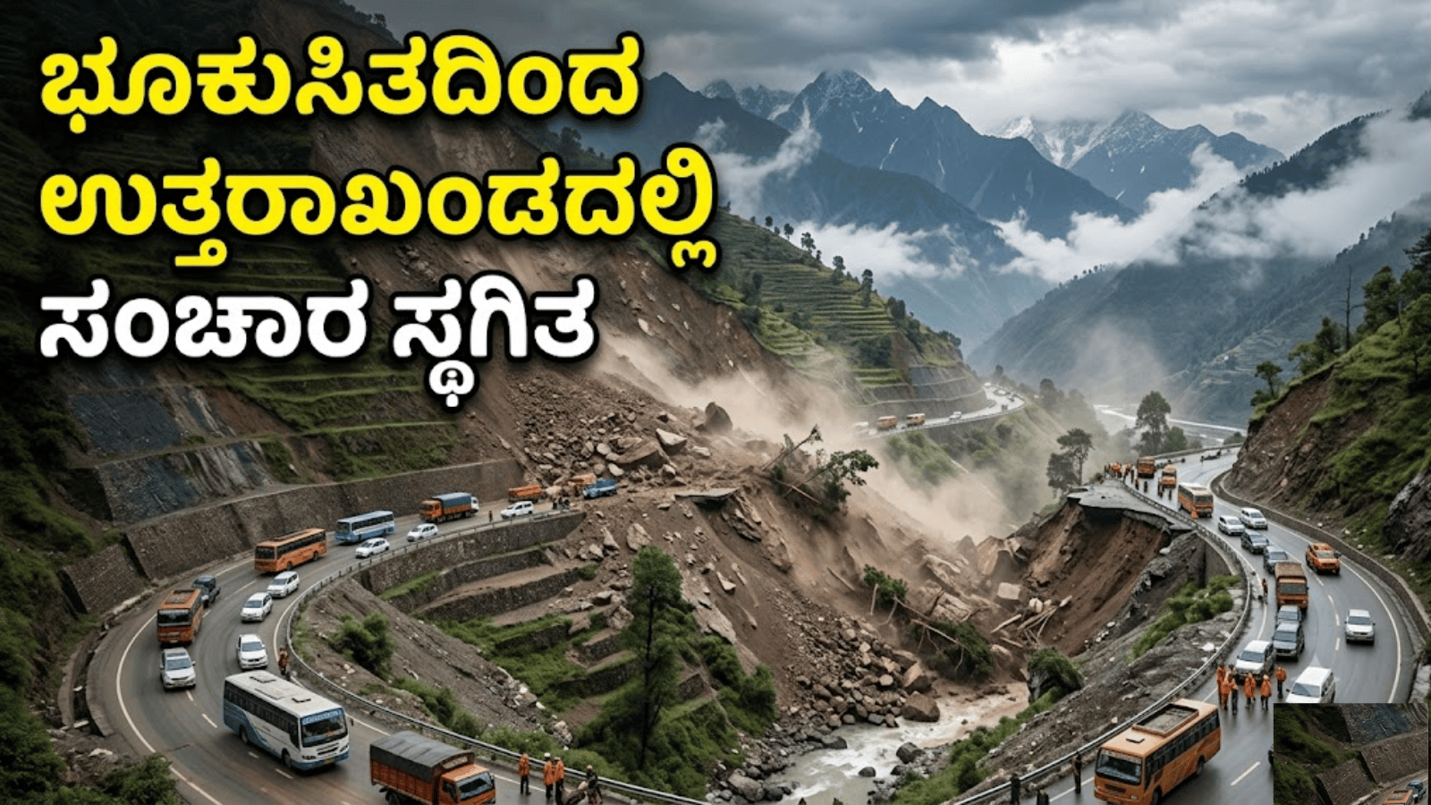 ಭೂಕುಸಿತದಿಂದ ಉತ್ತರಾಖಂಡದಲ್ಲಿ ಸಂಚಾರ ಸ್ಥಗಿತ