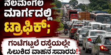 ಹೆದ್ದಾರಿಯಲ್ಲಿ ಹೊತ್ತಿ ಉರಿದ ಕಾರು ಚಾಲಕ ಪಾರು! (11)