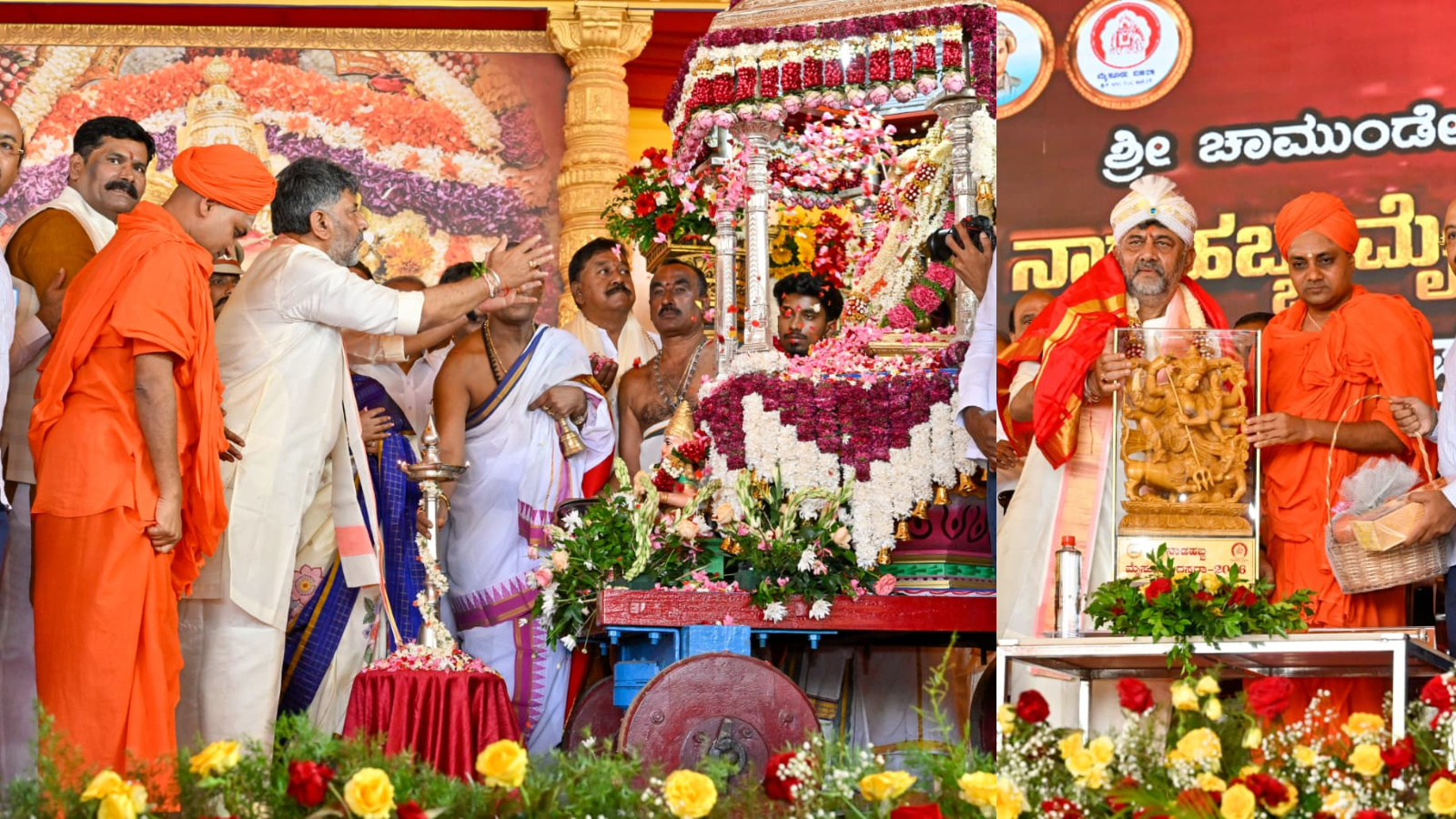 ಮೈಸೂರು ದಸರಾಕ್ಕೆ ಗವಿಸಿದ್ದೇಶ್ವರ ಶ್ರೀಗಳಿಂದ ಅದ್ಧೂರಿ ಚಾಲನೆ